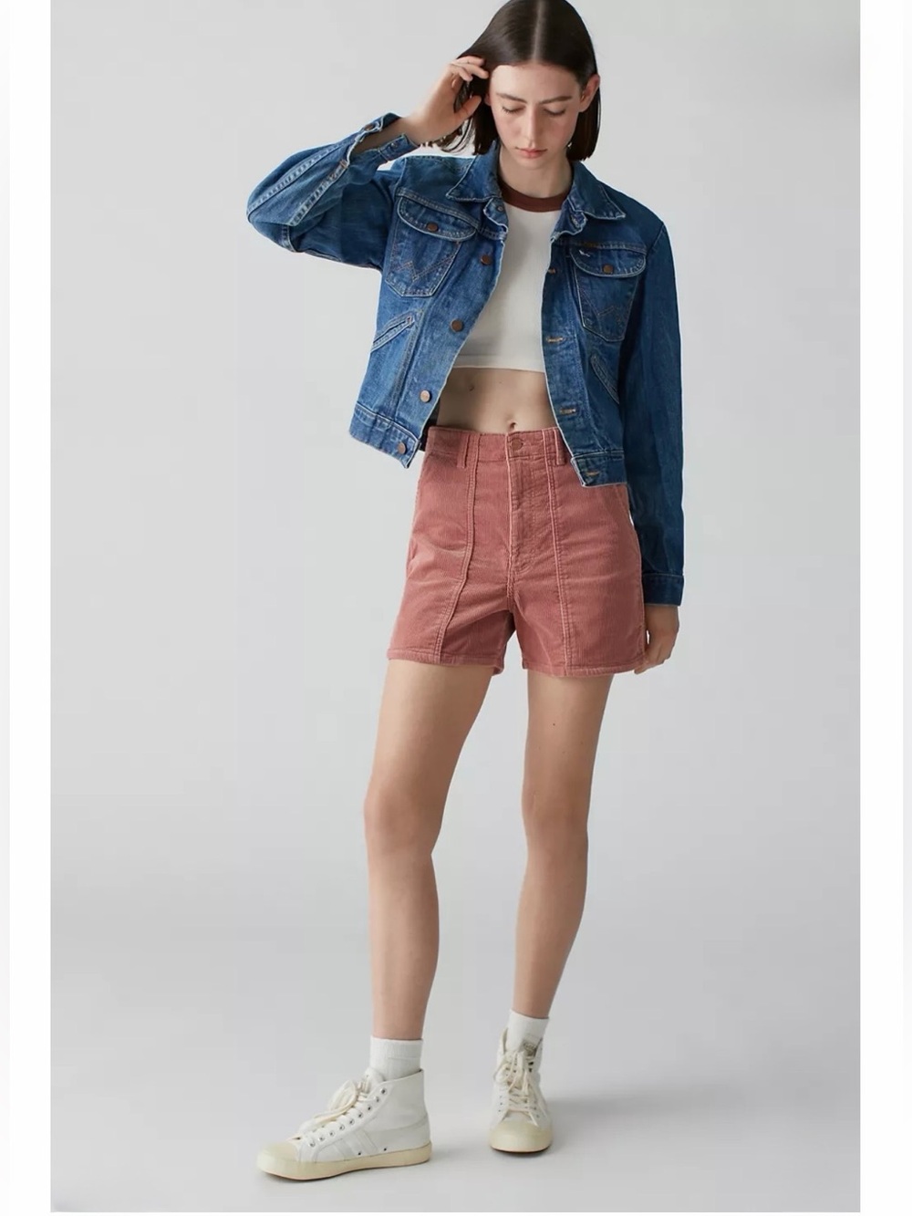 Wrangler Corduroy Mom Shorts Rose Size 26